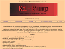 Tablet Screenshot of kipump.hu